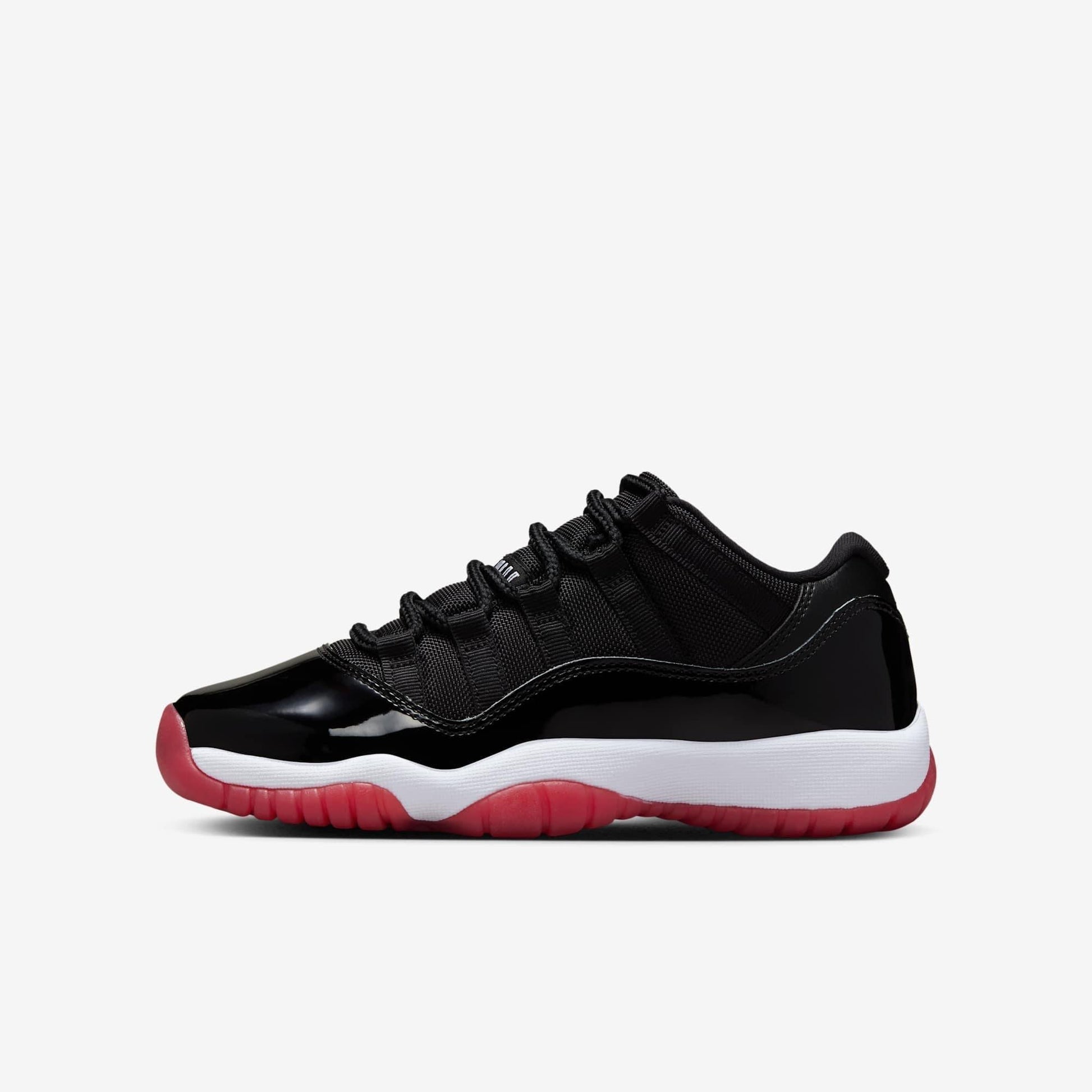 Air Jordan 11 Retro Low 'Playoffs / Bred' (2025) (GS) [FV5121-006] Athletic Basketball Sports Sneakers in Black / Varsity Red - White for Unisex Youth Kids Junior Boys Girls - AVBL MRKT (2)
