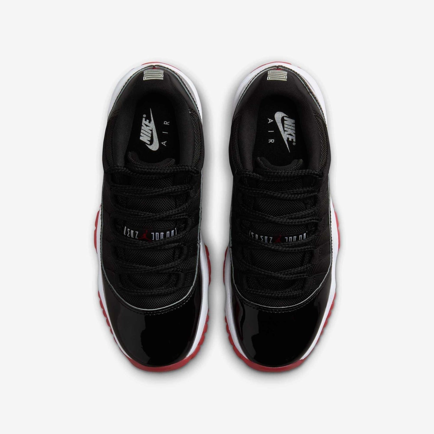Air Jordan 11 Retro Low 'Playoffs / Bred' (2025) (GS) [FV5121-006] Athletic Basketball Sports Sneakers in Black / Varsity Red - White for Unisex Youth Kids Junior Boys Girls - AVBL MRKT (5)
