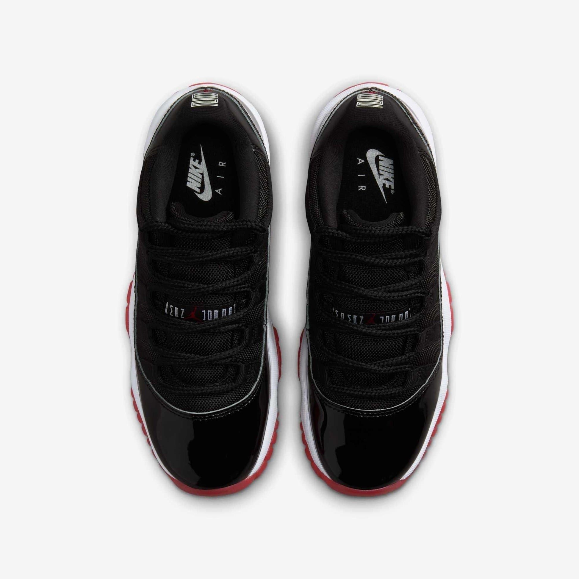 Air Jordan 11 Retro Low 'Playoffs / Bred' (2025) (GS) [FV5121-006] Athletic Basketball Sports Sneakers in Black / Varsity Red - White for Unisex Youth Kids Junior Boys Girls - AVBL MRKT (5)
