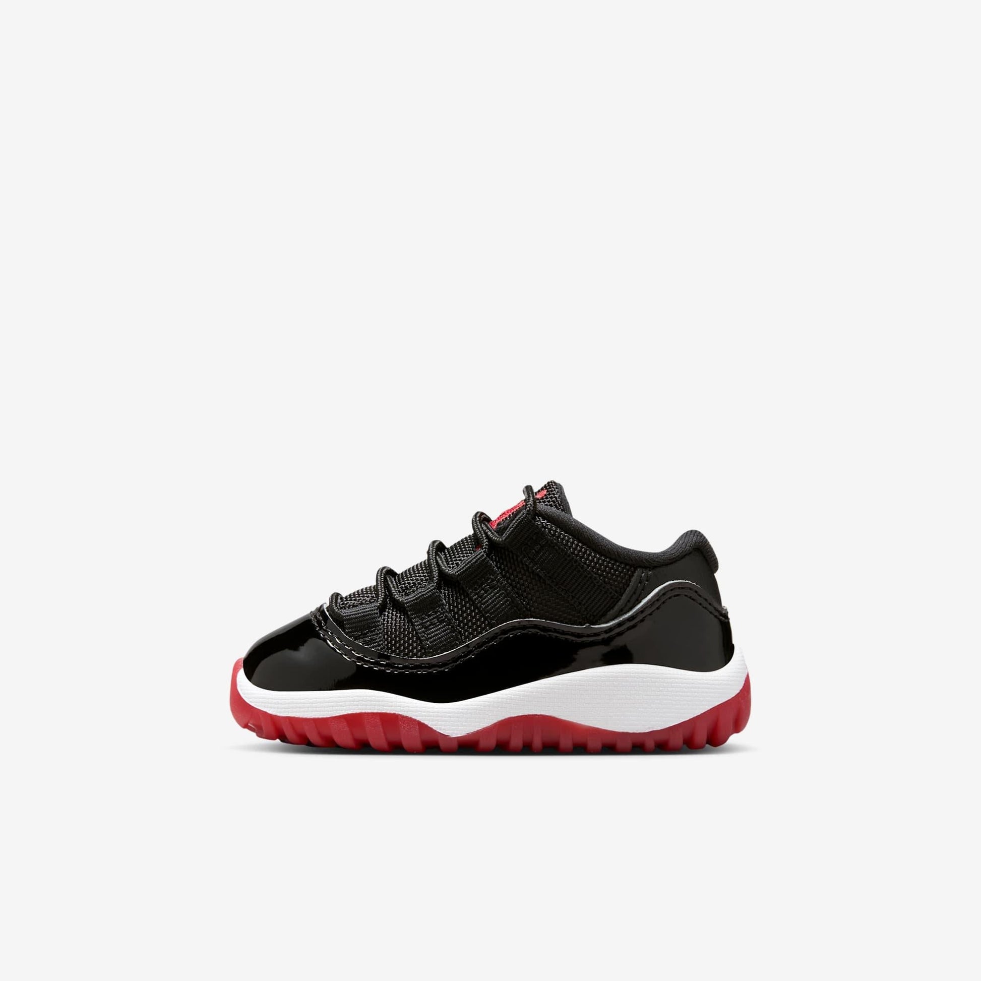 Air Jordan 11 Retro Low 'Playoffs / Bred' (2025) (TD) [FV5120-006] Athletic Basketball Sports Sneakers in Black / Varsity Red - White for Unisex Baby Infant Toddler - AVBL MRKT (2)