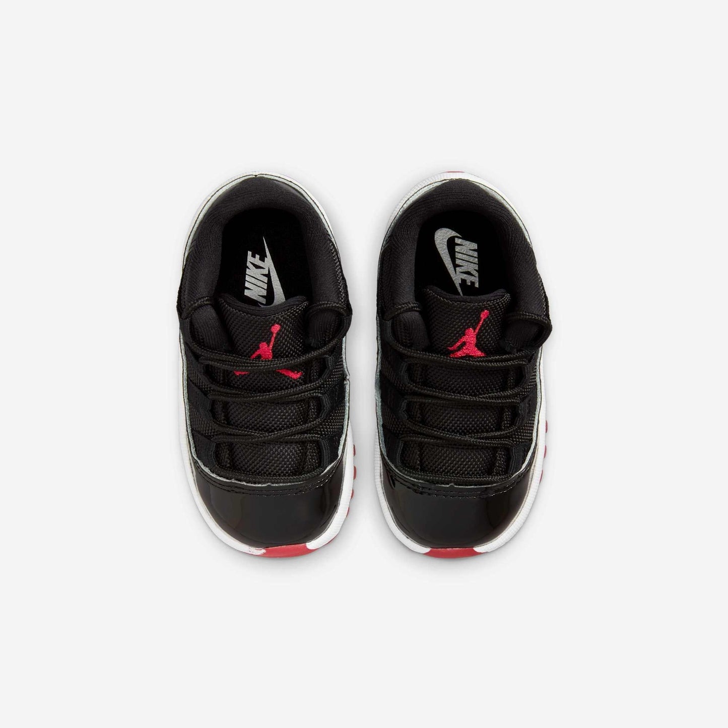 Air Jordan 11 Retro Low 'Playoffs / Bred' (2025) (TD) [FV5120-006] Athletic Basketball Sports Sneakers in Black / Varsity Red - White for Unisex Baby Infant Toddler - AVBL MRKT (5)