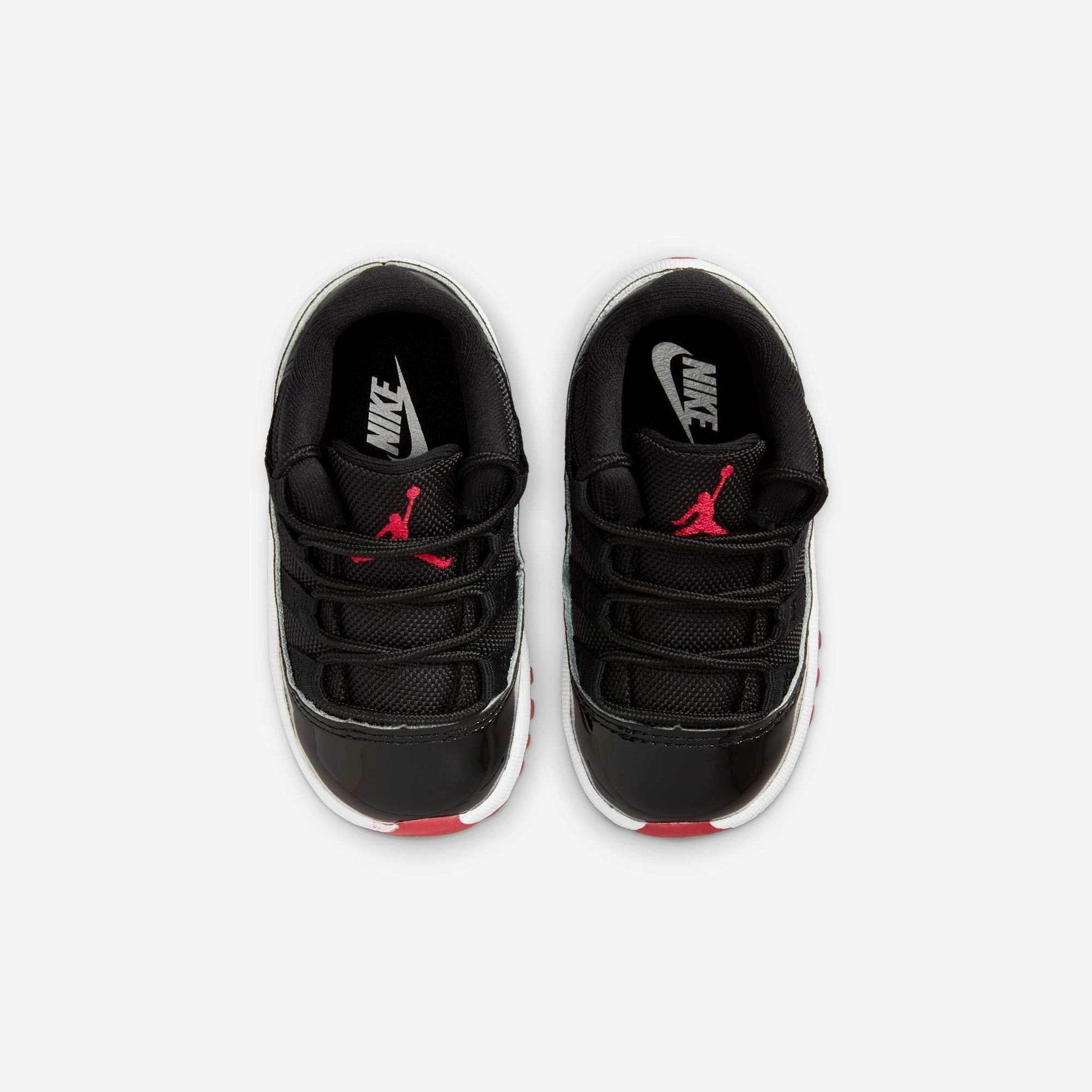 Air Jordan 11 Retro Low 'Playoffs / Bred' (2025) (TD) [FV5120-006] Athletic Basketball Sports Sneakers in Black / Varsity Red - White for Unisex Baby Infant Toddler - AVBL MRKT (5)