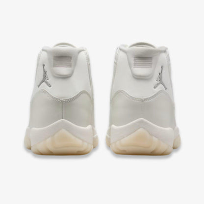 Air Jordan 11 Retro 'Pearl / Grand Finale' (2025) (Womens) [AR0715-110] Athletic Basketball Sports Sneakers in Sail / Pearl Grey - White - Metallic Silver for Unisex Adult Female Ladies Girls WMNS - AVBL MRKT (6)