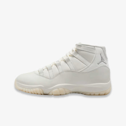 Air Jordan 11 Retro 'Pearl / Grand Finale' (2025) (Womens) [AR0715-110] Athletic Basketball Sports Sneakers in Sail / Pearl Grey - White - Metallic Silver for Unisex Adult Female Ladies Girls WMNS - AVBL MRKT (2)