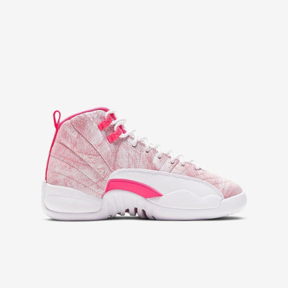 Air Jordan 12 Retro 'Arctic Punch' (2021) (GS) [510815-101] Athletic Basketball Sports Sneakers in White / Arctic Punch - Hyper Pink for Unisex Youth Kids Junior Boys Girls - AVBL MRKT (4)