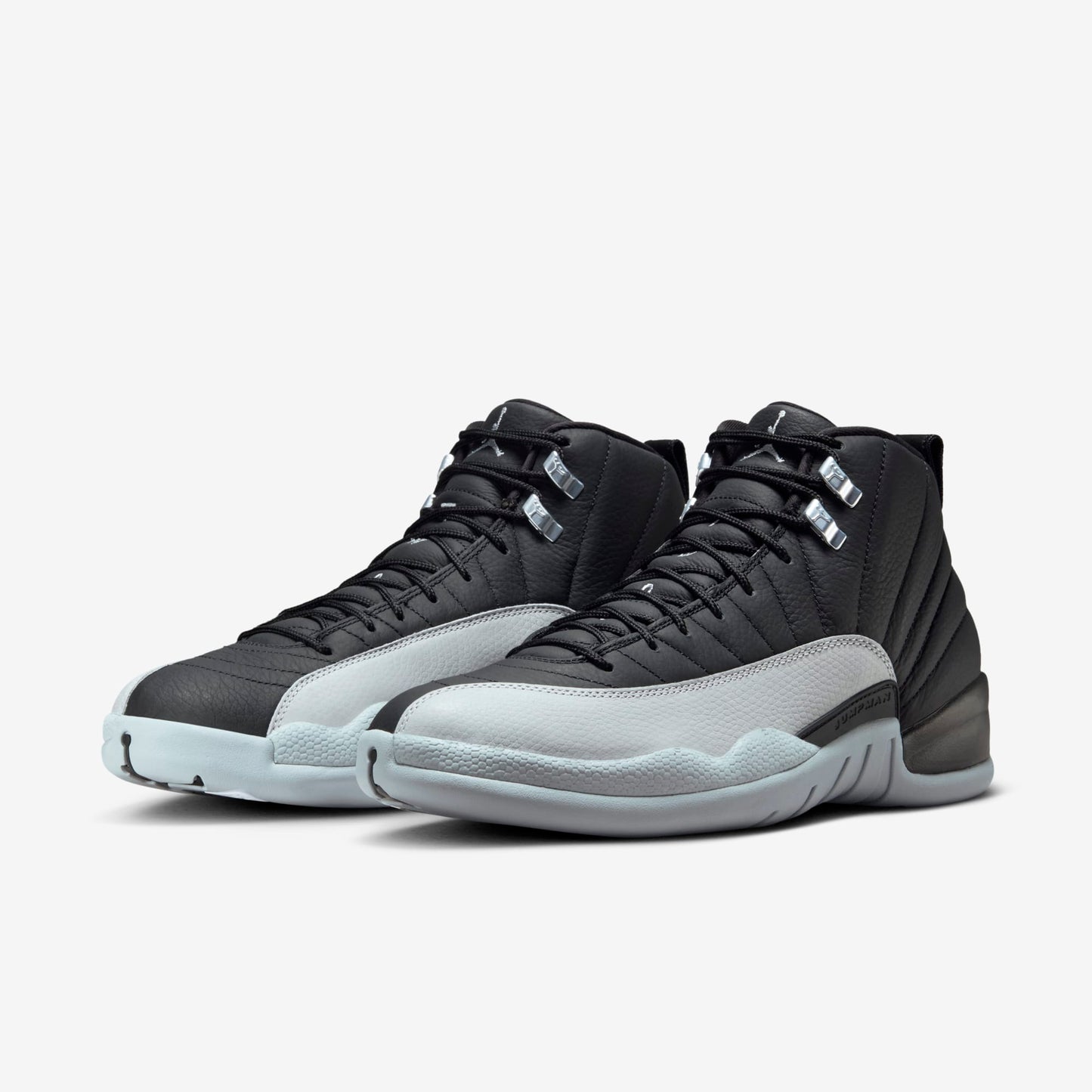 Air Jordan 12 Retro 'Birmingham Barons' (2024) [CT8013-010] Athletic Basketball Sports Sneakers in Black / Wolf Grey - White for Unisex Adult Mens - AVBL MRKT (1)