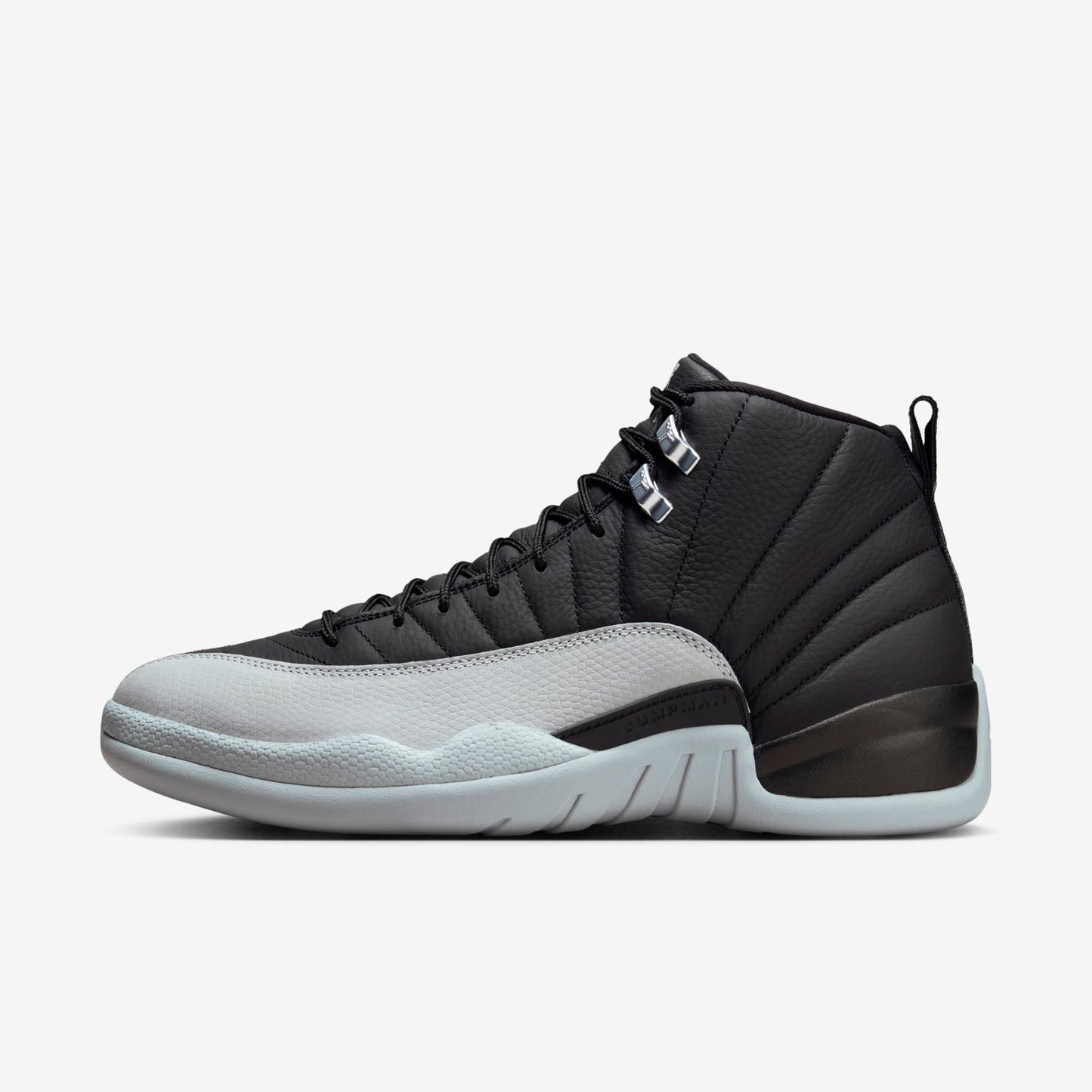Air Jordan 12 Retro 'Birmingham Barons' (2024) [CT8013-010] Athletic Basketball Sports Sneakers in Black / Wolf Grey - White for Unisex Adult Mens - AVBL MRKT (2)