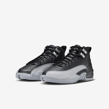 Air Jordan 12 Retro 'Birmingham Barons' (2024) (GS) [153265-010] Athletic Basketball Sports Sneakers in Black / Wolf Grey - White for Unisex Youth Kids Junior Boys Girls - AVBL MRKT (1)