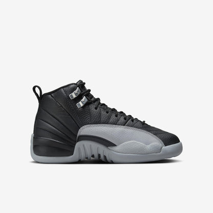 Air Jordan 12 Retro 'Birmingham Barons' (2024) (GS) [153265-010] Athletic Basketball Sports Sneakers in Black / Wolf Grey - White for Unisex Youth Kids Junior Boys Girls - AVBL MRKT (4)