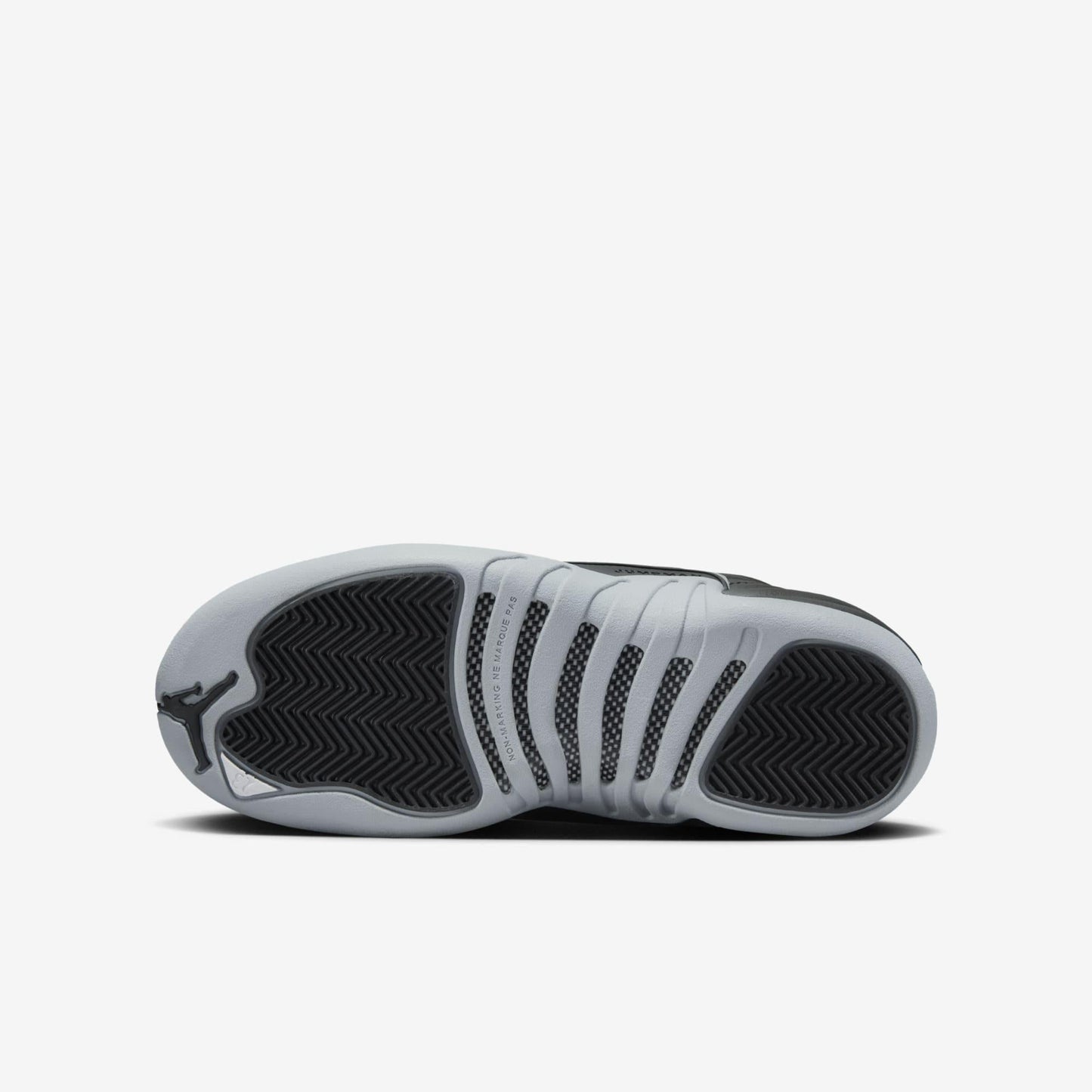 Air Jordan 12 Retro 'Birmingham Barons' (2024) (GS) [153265-010] Athletic Basketball Sports Sneakers in Black / Wolf Grey - White for Unisex Youth Kids Junior Boys Girls - AVBL MRKT (9)