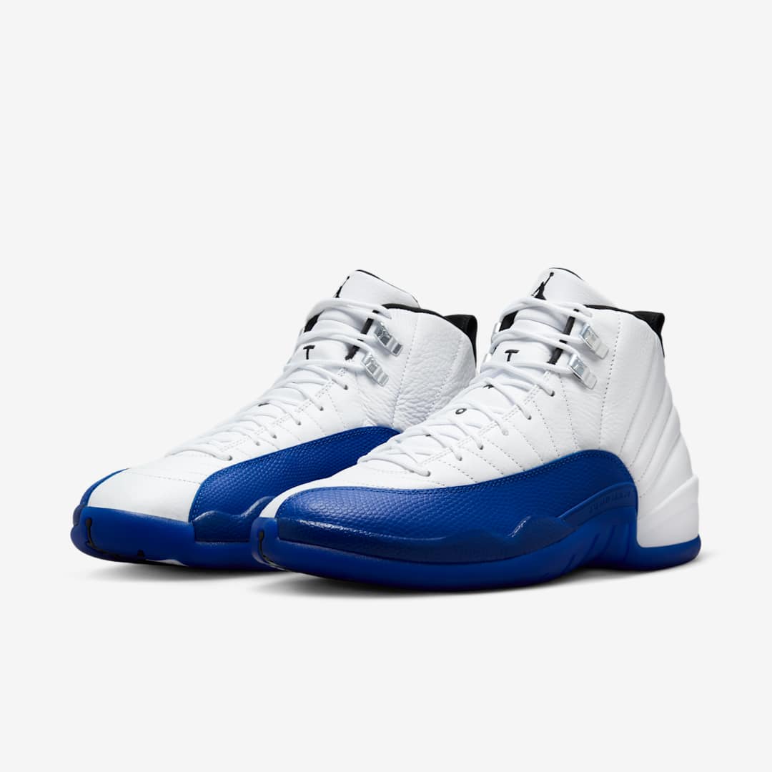 Air Jordan 12 Retro 'Blueberry / Game Royal' (2024) [CT8013-140] Athletic Basketball Sports Sneakers in White / Black - Game Royal for Unisex Adult Mens - AVBL MRKT (1)