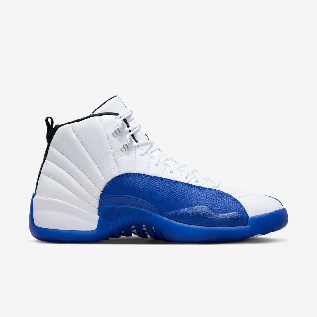 Air Jordan 12 Retro 'Blueberry / Game Royal' (2024) [CT8013-140] Athletic Basketball Sports Sneakers in White / Black - Game Royal for Unisex Adult Mens - AVBL MRKT (4)