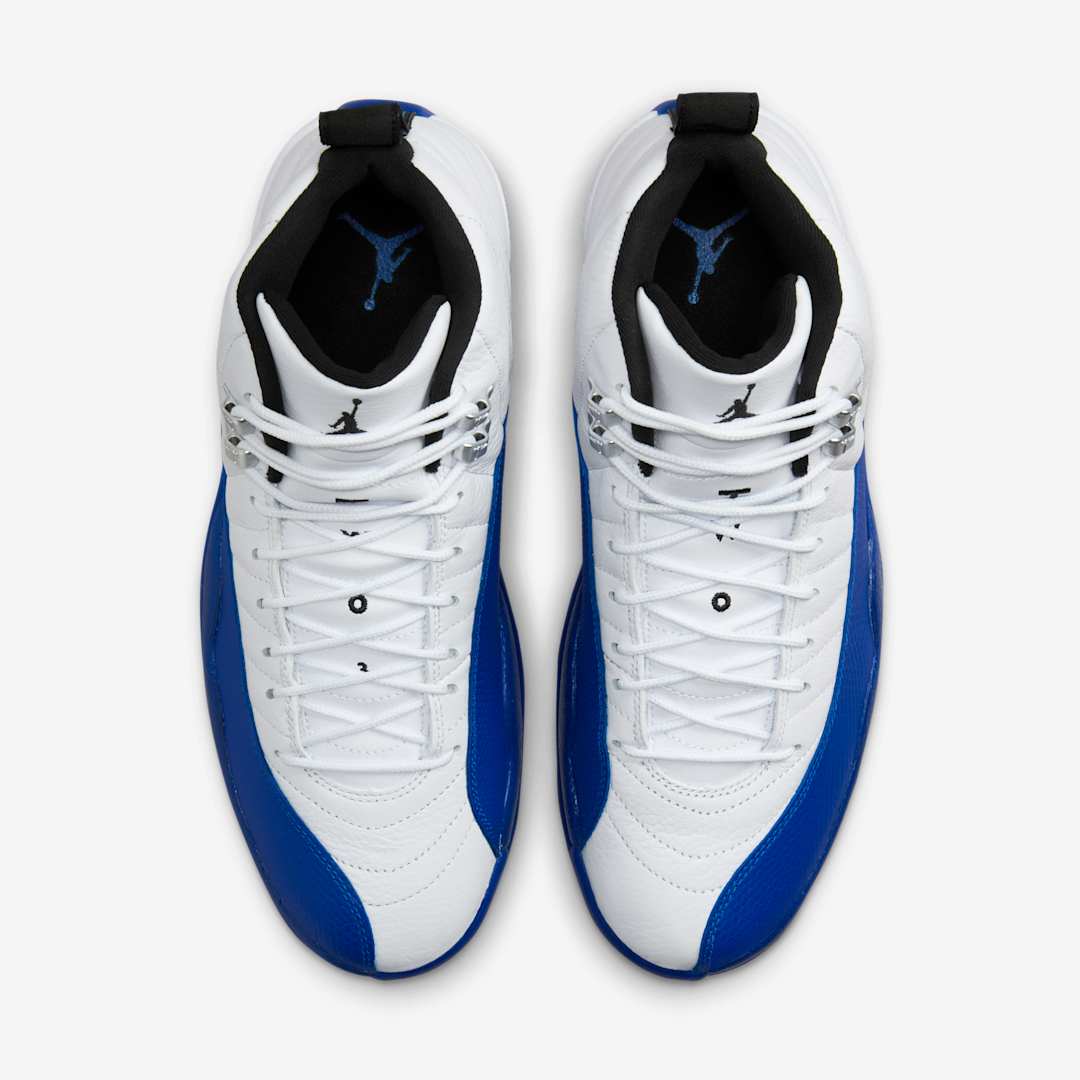 Air Jordan 12 Retro 'Blueberry / Game Royal' (2024) [CT8013-140] Athletic Basketball Sports Sneakers in White / Black - Game Royal for Unisex Adult Mens - AVBL MRKT (5)
