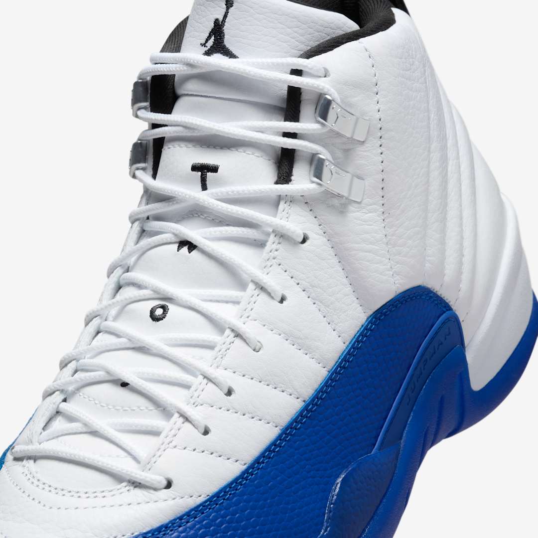 Air Jordan 12 Retro 'Blueberry / Game Royal' (2024) [CT8013-140] Athletic Basketball Sports Sneakers in White / Black - Game Royal for Unisex Adult Mens - AVBL MRKT (7)
