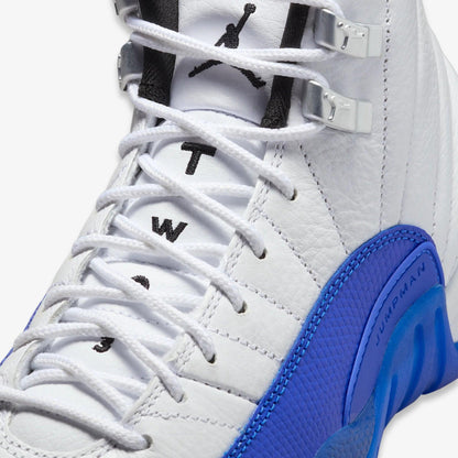 Air Jordan 12 Retro 'Blueberry / Game Royal' (2024) (GS) [153265-140] Athletic Basketball Sports Sneakers in White / Black - Game Royal for Unisex Youth Kids Junior Boys Girls - AVBL MRKT (7)