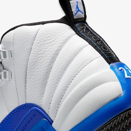 Air Jordan 12 Retro 'Blueberry / Game Royal' (2024) (GS) [153265-140] Athletic Basketball Sports Sneakers in White / Black - Game Royal for Unisex Youth Kids Junior Boys Girls - AVBL MRKT (8)