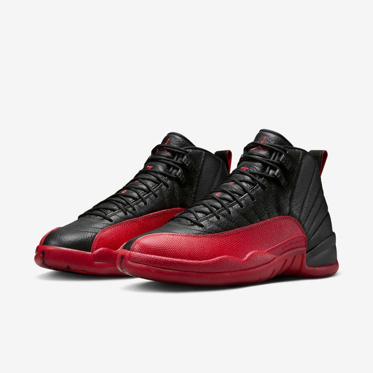 Air Jordan 12 Retro 'Flu Game / Bred' (2025) [CT8013-002] Athletic Basketball Sports Sneakers in Black / Varsity Red for Unisex Adult Mens - AVBL MRKT (1)