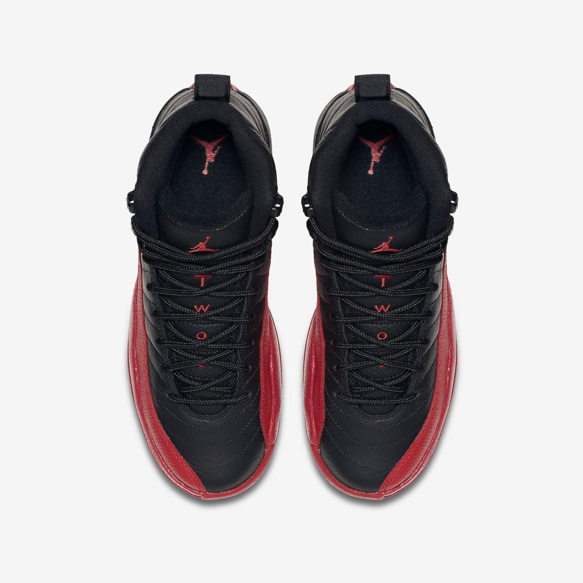 Air Jordan 12 Retro 'Flu Game / Bred' (2025) (GS) [153265-002-25] Athletic Basketball Sports Sneakers in Black / Varsity Red for Unisex Youth Kids Junior Boys Girls - AVBL MRKT (5)