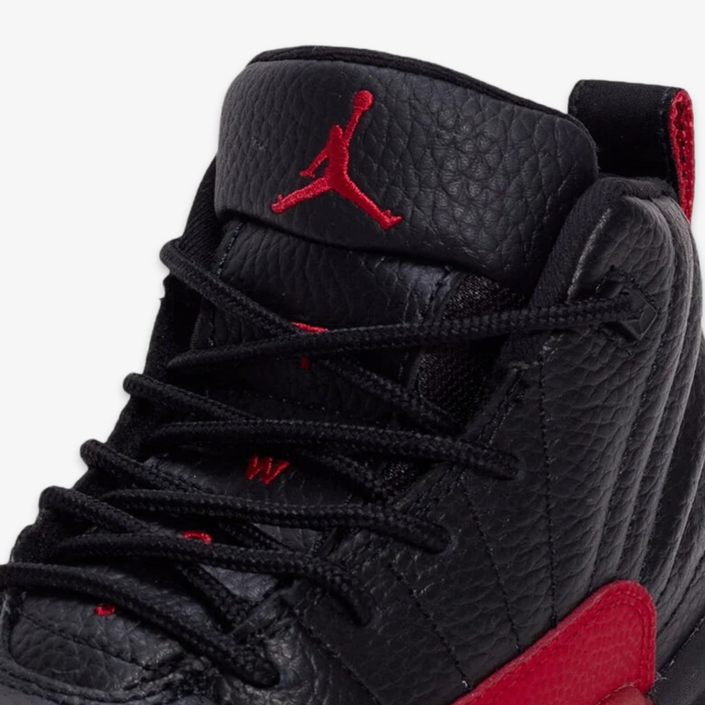 Air Jordan 12 Retro 'Flu Game / Bred' (2025) (PS) [151186-002-25] Athletic Basketball Sports Sneakers in Black / Varsity Red for Unisex Little Kids Pre-School Boys Girls - AVBL MRKT (8)