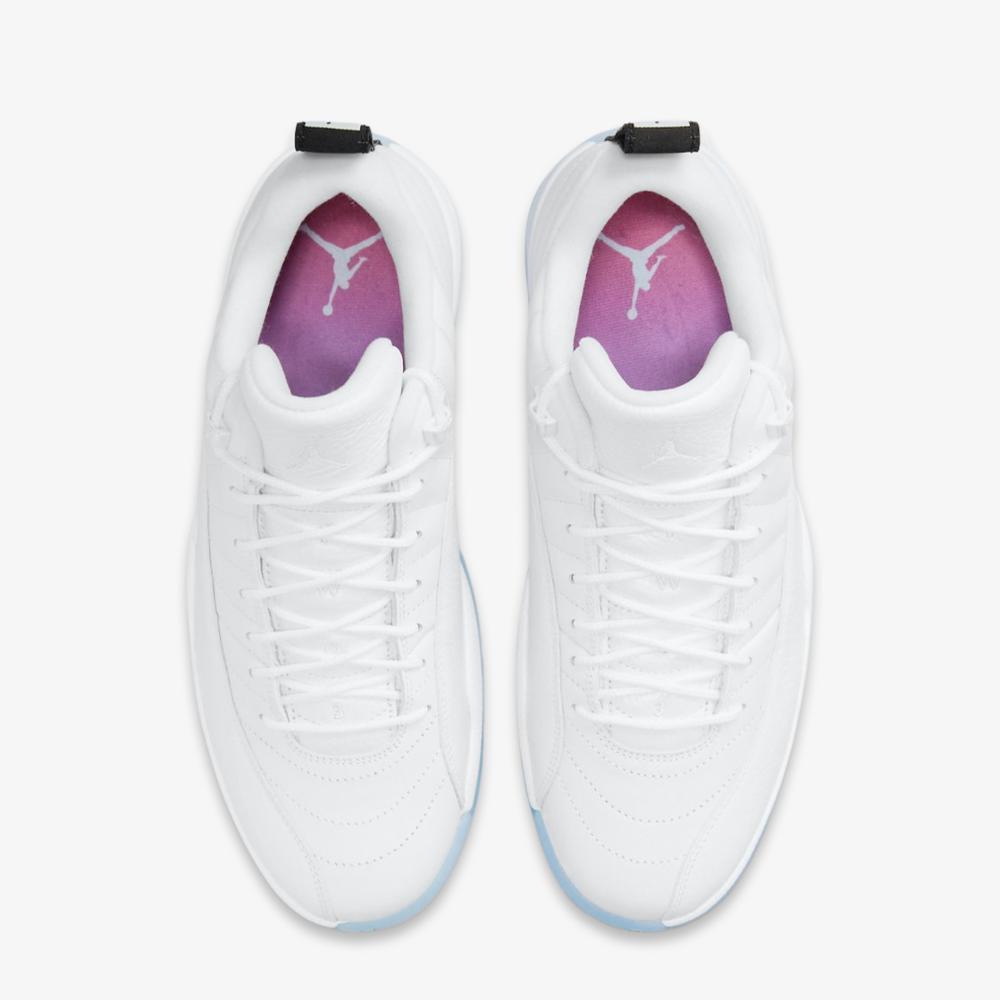Air Jordan 12 Retro Low 'Easter' (2021) [DB0733-190] Athletic Basketball Sports Sneakers in White / Multi-Color - White for Unisex Adult Mens - AVBL MRKT (5)
