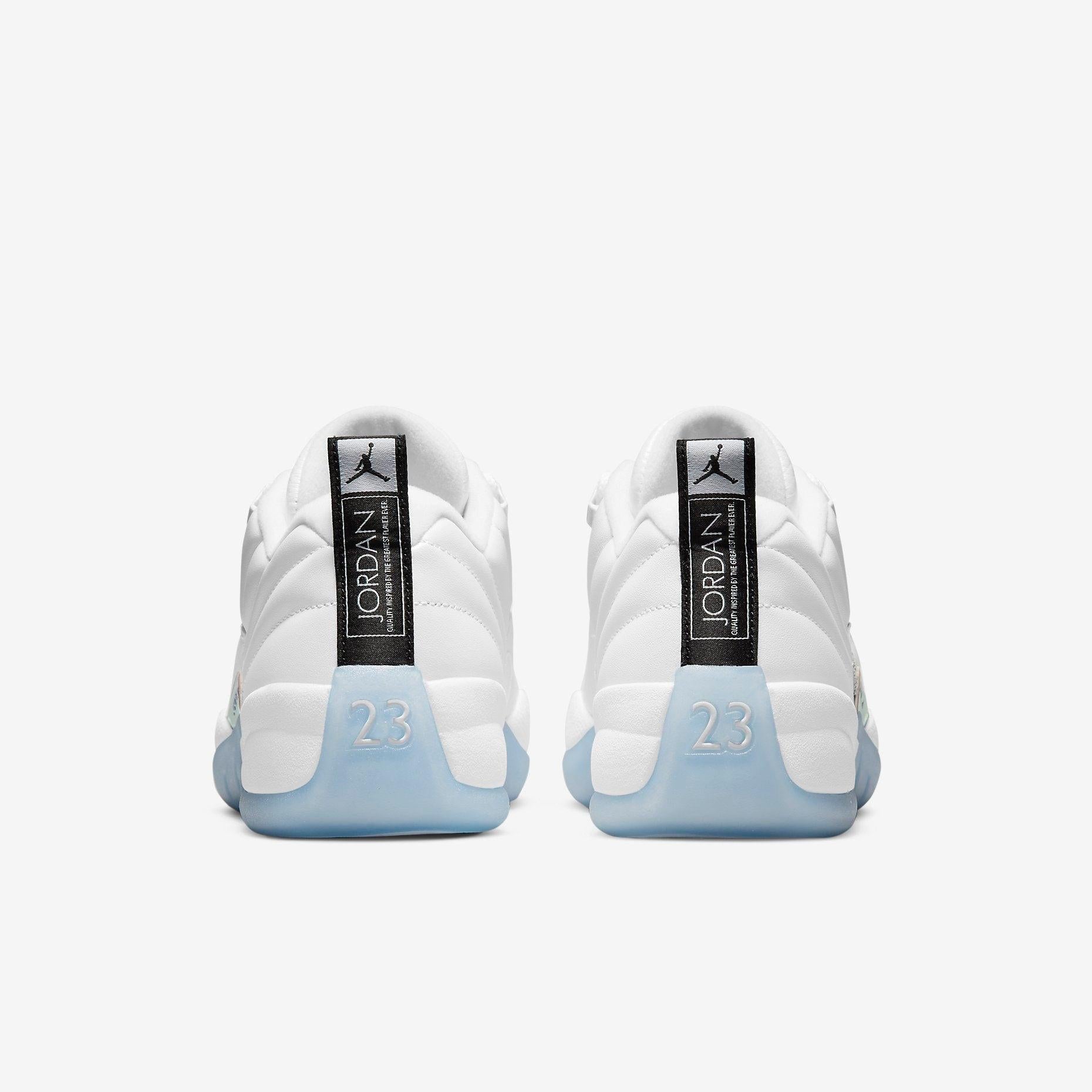 Air Jordan 12 Retro Low 'Easter' (2021) [DB0733-190] Athletic Basketball Sports Sneakers in White / Multi-Color - White for Unisex Adult Mens - AVBL MRKT (6)