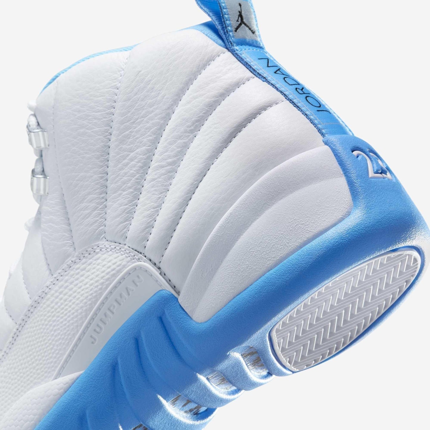 Air Jordan 12 Retro 'Melo / UNC University Blue' (2025) [CT8013-112] Athletic Basketball Sports Sneakers in White / University Blue for Unisex Adult Mens - AVBL MRKT (8)