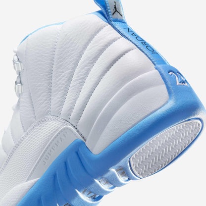 Air Jordan 12 Retro 'Melo / UNC University Blue' (2025) [CT8013-112] Athletic Basketball Sports Sneakers in White / University Blue for Unisex Adult Mens - AVBL MRKT (8)