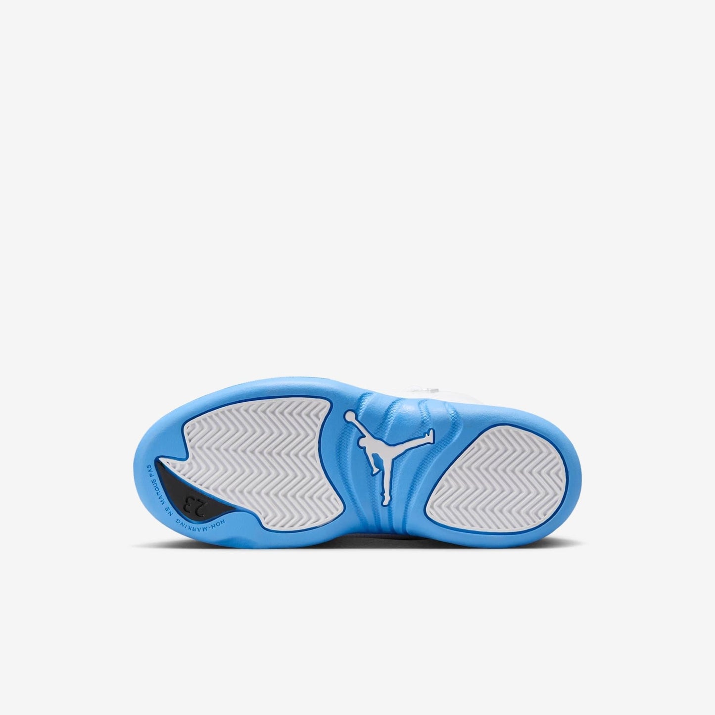 Air Jordan 12 Retro 'Melo / UNC University Blue' (2025) (PS) [151186-112] Athletic Basketball Sports Sneakers in White / University Blue for Unisex Little Kids Pre-School Boys Girls - AVBL MRKT (9)
