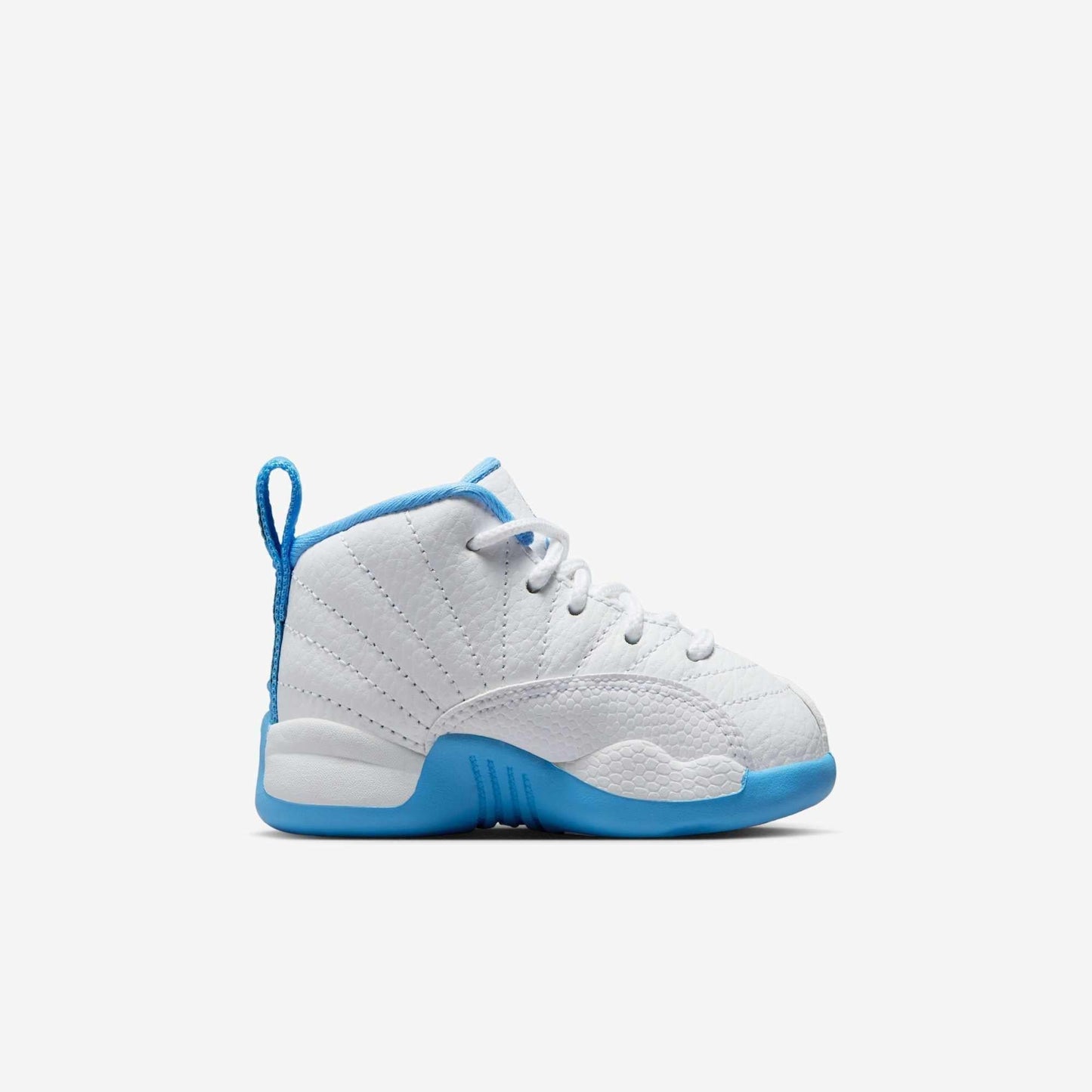Air Jordan 12 Retro 'Melo / UNC University Blue' (2025) (TD) [850000-112] Athletic Basketball Sports Sneakers in White / University Blue for Unisex Baby Infant Toddler - AVBL MRKT (4)
