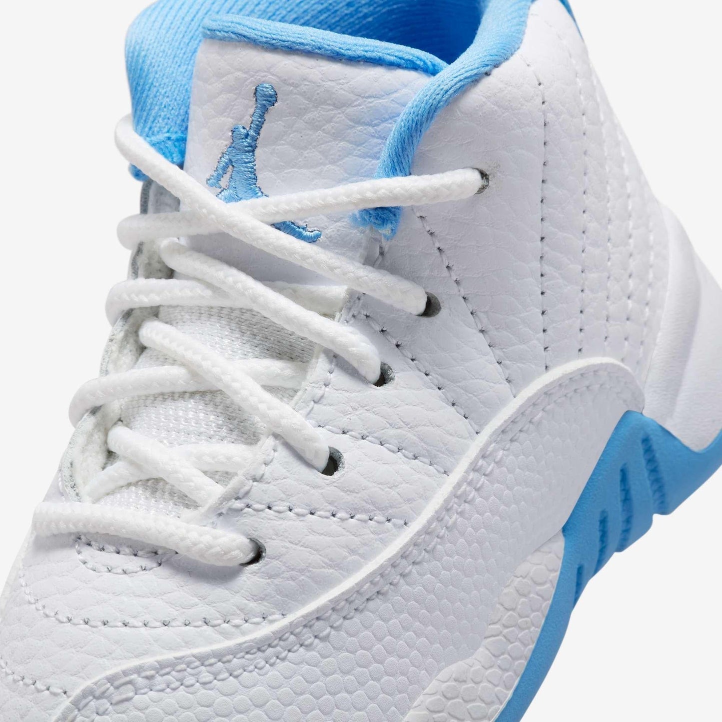Air Jordan 12 Retro 'Melo / UNC University Blue' (2025) (TD) [850000-112] Athletic Basketball Sports Sneakers in White / University Blue for Unisex Baby Infant Toddler - AVBL MRKT (7)