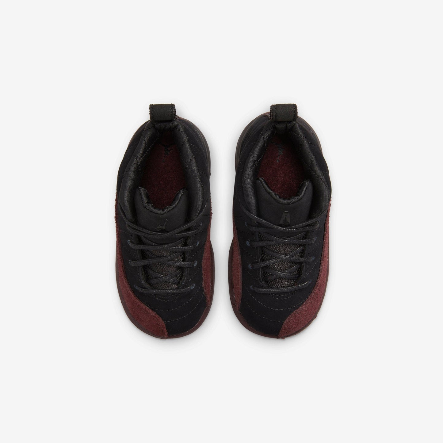 Air Jordan 12 Retro SP x A Ma Maniére 'Black' (2023) (TD) [FB2687-001] Athletic Basketball Sports Sneakers in Black / Black - Burgundy Crush for Unisex Baby Infant Toddler - AVBL MRKT (5)
