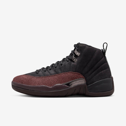 Air Jordan 12 Retro SP x A Ma Maniére 'Black' (2023) (Womens) [DV6989-001] Athletic Basketball Sports Sneakers in Black / Black - Burgundy Crush for Unisex Adult Female Ladies Girls WMNS - AVBL MRKT (2)