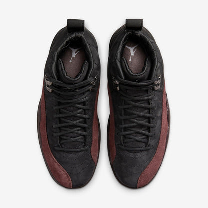 Air Jordan 12 Retro SP x A Ma Maniére 'Black' (2023) (Womens) [DV6989-001] Athletic Basketball Sports Sneakers in Black / Black - Burgundy Crush for Unisex Adult Female Ladies Girls WMNS - AVBL MRKT (5)