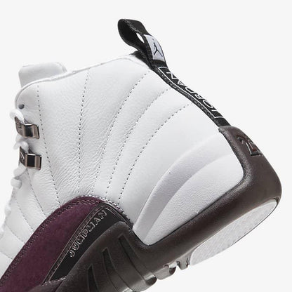 Air Jordan 12 Retro SP x A Ma Maniére 'White' (2023) (Womens) [DV6989-100] Athletic Basketball Sports Sneakers in White / Black - Burgundy Crush for Unisex Adult Female Ladies Girls WMNS - AVBL MRKT (8)