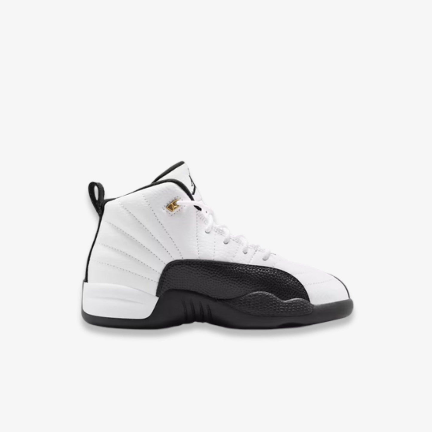 Air Jordan 12 Retro 'Taxi' (2025) (PS) [151186-117] Athletic Basketball Sports Sneakers in White / Black - Taxi for Unisex Little Kids Pre-School Boys Girls - AVBL MRKT (4)