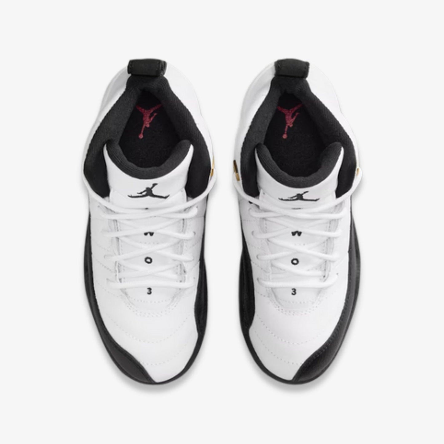 Air Jordan 12 Retro 'Taxi' (2025) (PS) [151186-117] Athletic Basketball Sports Sneakers in White / Black - Taxi for Unisex Little Kids Pre-School Boys Girls - AVBL MRKT (5)