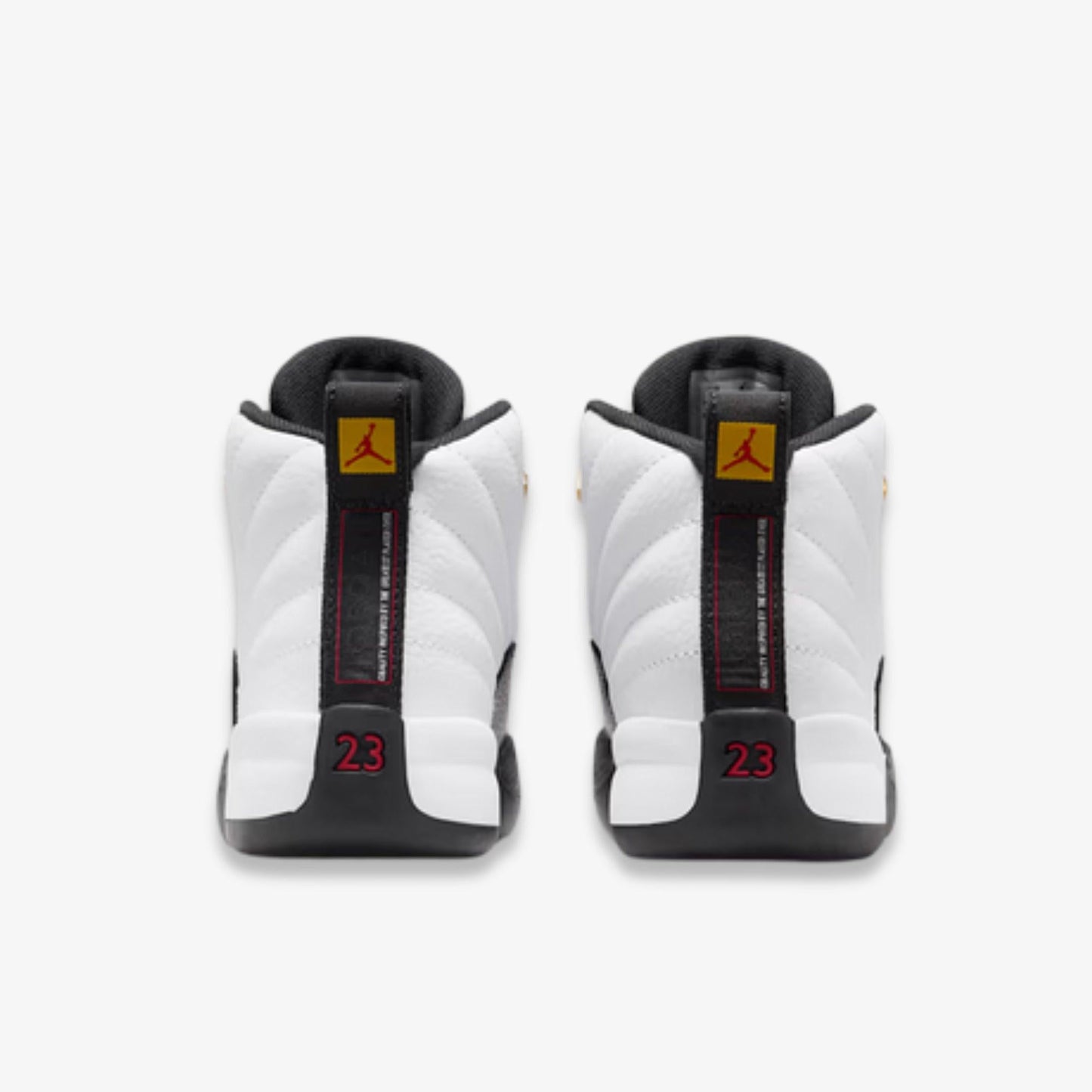 Air Jordan 12 Retro 'Taxi' (2025) (PS) [151186-117] Athletic Basketball Sports Sneakers in White / Black - Taxi for Unisex Little Kids Pre-School Boys Girls - AVBL MRKT (6)