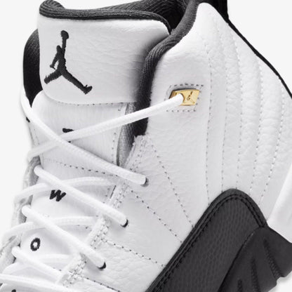 Air Jordan 12 Retro 'Taxi' (2025) (PS) [151186-117] Athletic Basketball Sports Sneakers in White / Black - Taxi for Unisex Little Kids Pre-School Boys Girls - AVBL MRKT (7)