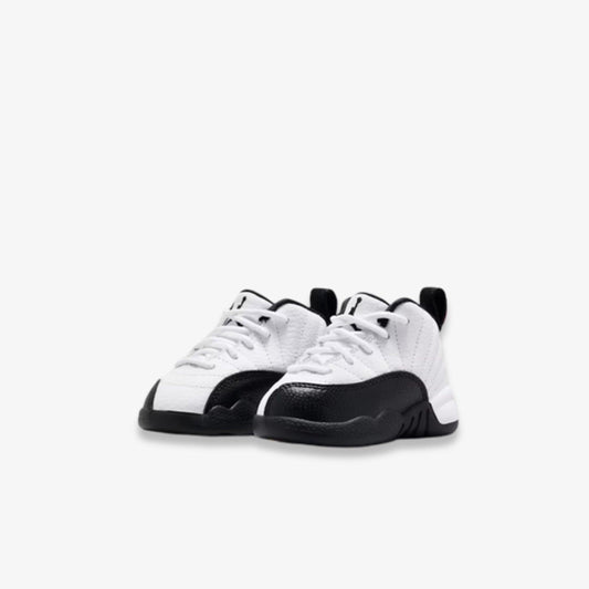 Air Jordan 12 Retro 'Taxi' (2025) (TD) [850000-117] Athletic Basketball Sports Sneakers in White / Black - Taxi for Unisex Baby Infant Toddler - AVBL MRKT (1)