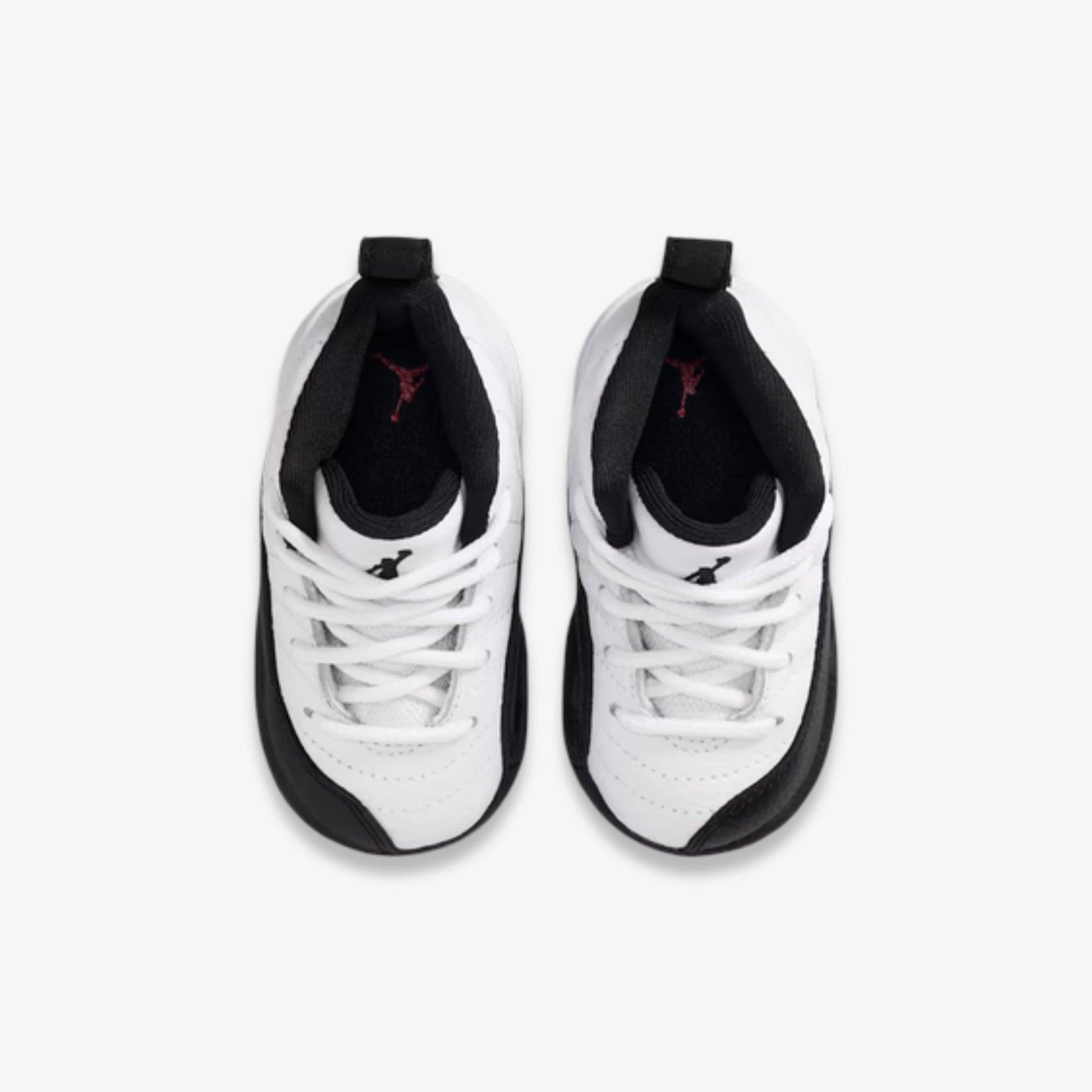 Air Jordan 12 Retro 'Taxi' (2025) (TD) [850000-117] Athletic Basketball Sports Sneakers in White / Black - Taxi for Unisex Baby Infant Toddler - AVBL MRKT (5)