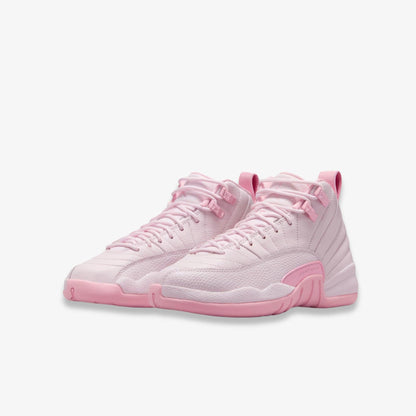 Air Jordan 12 Retro 'Triple Pearl Pink' (2025) (GS) [510815-600] Athletic Basketball Sports Sneakers in Pearl Pink / Medium Soft Pink for Unisex Youth Kids Junior Boys Girls - AVBL MRKT (1)