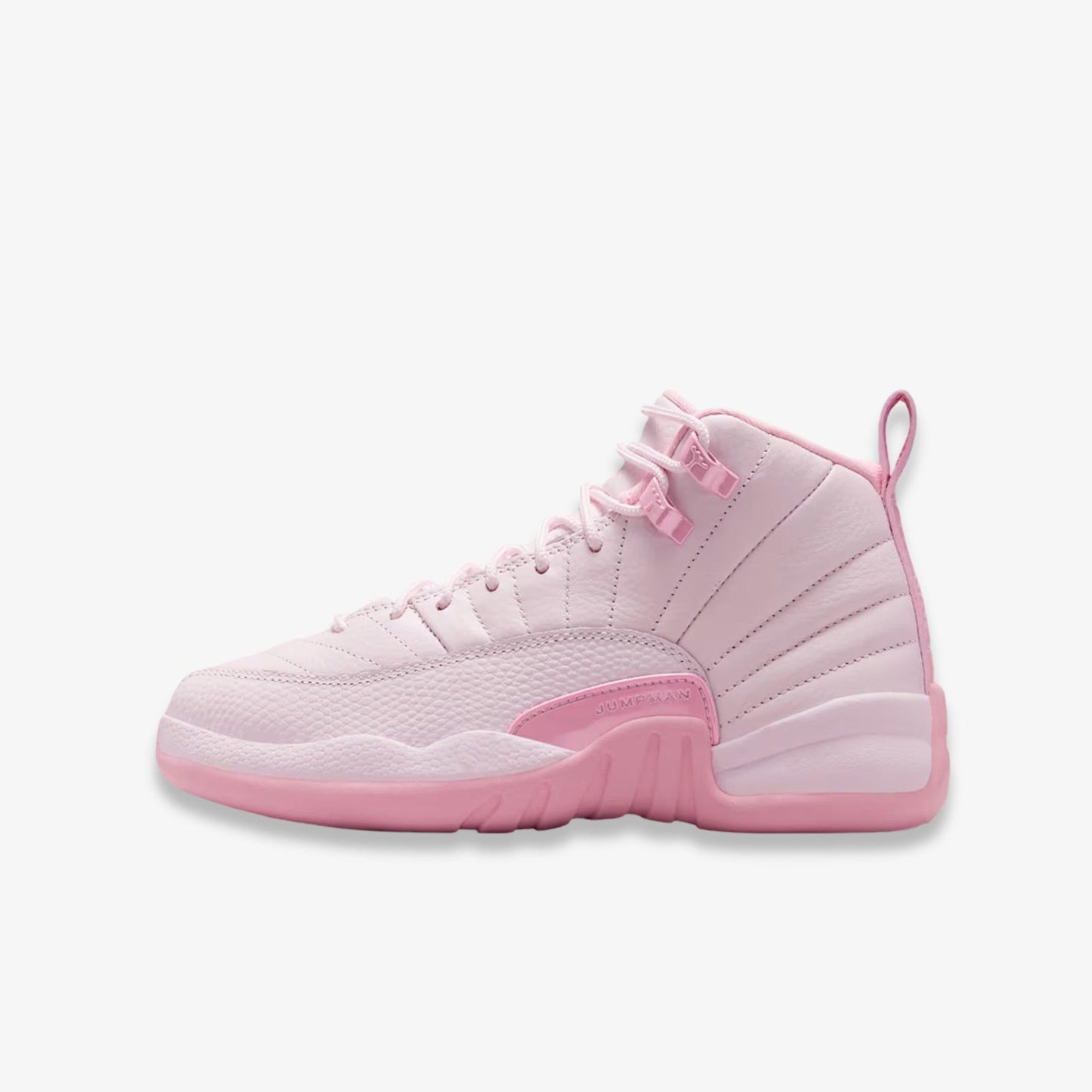 Air Jordan 12 Retro 'Triple Pearl Pink' (2025) (GS) [510815-600] Athletic Basketball Sports Sneakers in Pearl Pink / Medium Soft Pink for Unisex Youth Kids Junior Boys Girls - AVBL MRKT (2)
