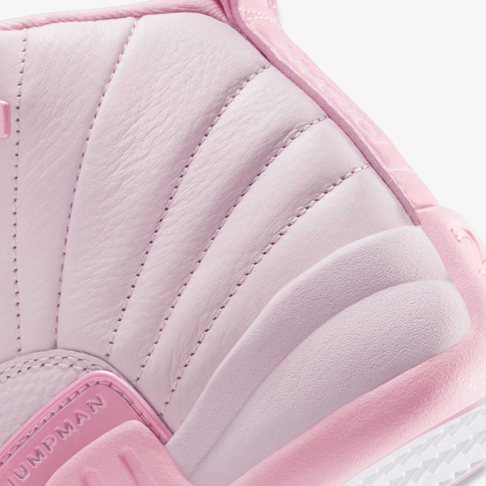 Air Jordan 12 Retro 'Triple Pearl Pink' (2025) (GS) [510815-600] Athletic Basketball Sports Sneakers in Pearl Pink / Medium Soft Pink for Unisex Youth Kids Junior Boys Girls - AVBL MRKT (8)