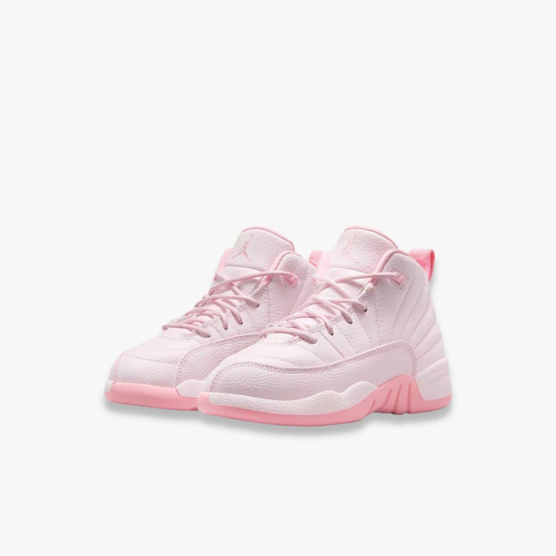 Air Jordan 12 Retro 'Triple Pearl Pink' (2025) (PS) [510816-600] Athletic Basketball Sports Sneakers in Pearl Pink / Medium Soft Pink for Unisex Little Kids Pre-School Boys Girls - AVBL MRKT (1)