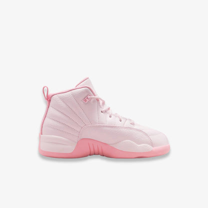 Air Jordan 12 Retro 'Triple Pearl Pink' (2025) (PS) [510816-600] Athletic Basketball Sports Sneakers in Pearl Pink / Medium Soft Pink for Unisex Little Kids Pre-School Boys Girls - AVBL MRKT (4)