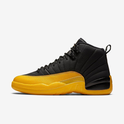 Air Jordan 12 Retro 'University Gold' (2020) [130690-070] Athletic Basketball Sports Sneakers in Black / University Gold - Black for Unisex Adult Mens - AVBL MRKT (2)