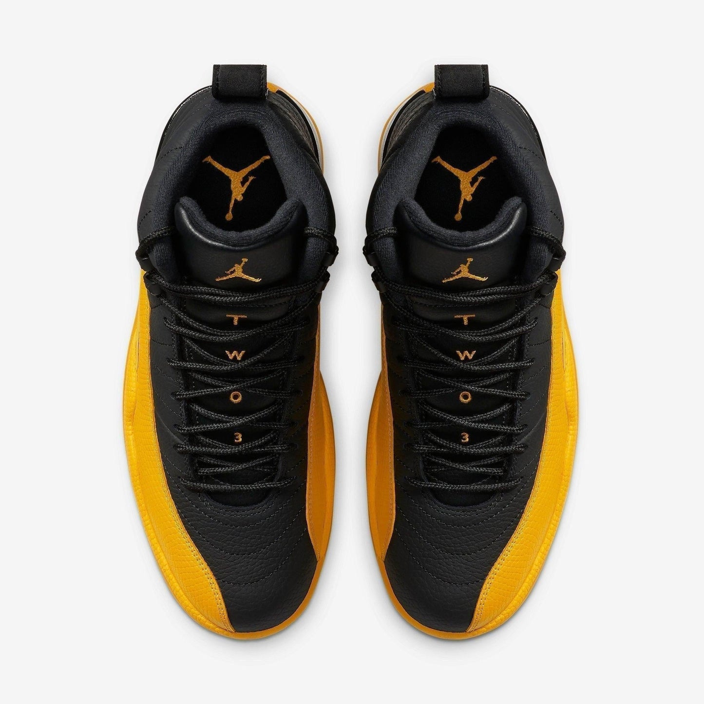 Air Jordan 12 Retro 'University Gold' (2020) [130690-070] Athletic Basketball Sports Sneakers in Black / University Gold - Black for Unisex Adult Mens - AVBL MRKT (5)