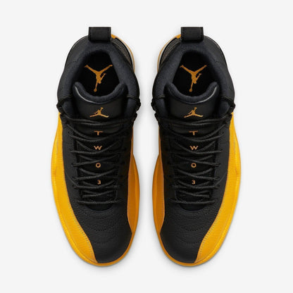 Air Jordan 12 Retro 'University Gold' (2020) [130690-070] Athletic Basketball Sports Sneakers in Black / University Gold - Black for Unisex Adult Mens - AVBL MRKT (5)