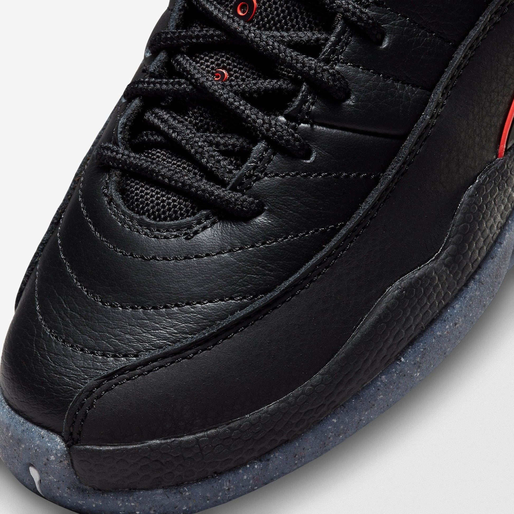 Air Jordan 12 Retro 'Utility' (2021) (GS) [DM5204-006] Athletic Basketball Sports Sneakers in Black / Black - Bright Crimson for Unisex Youth Kids Junior Boys Girls - AVBL MRKT (7)