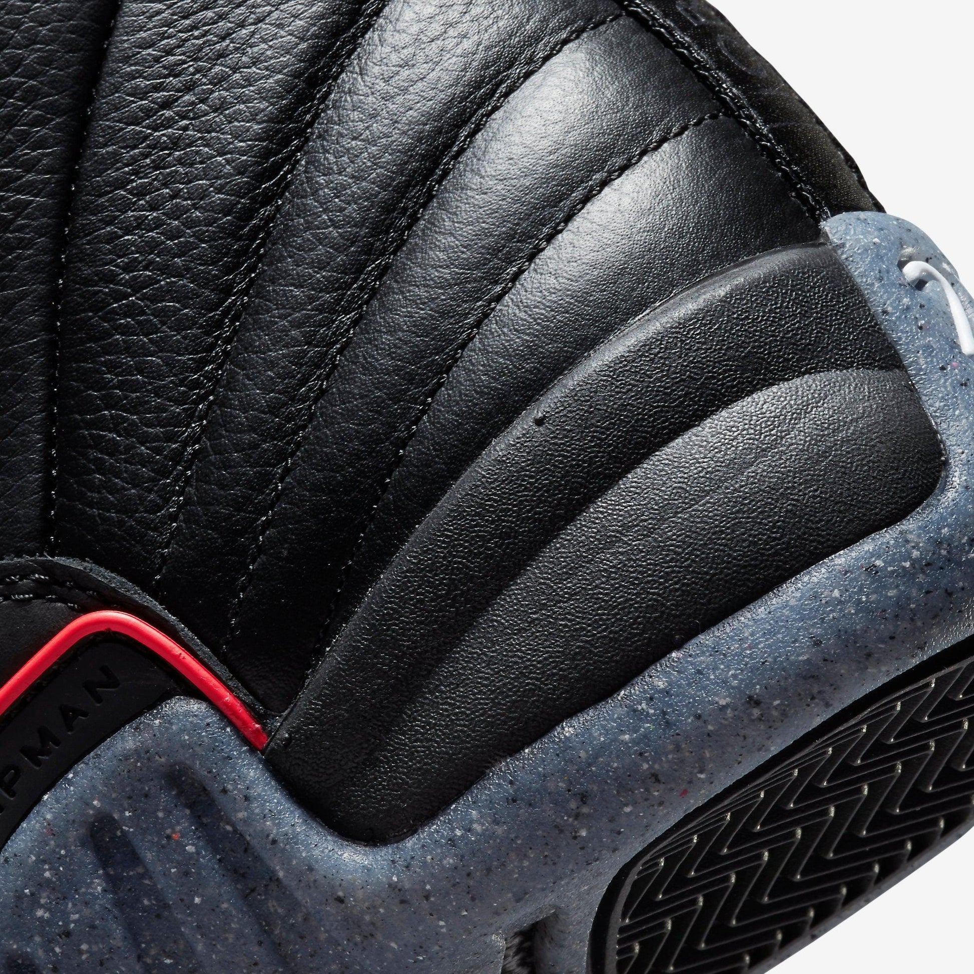 Air Jordan 12 Retro 'Utility' (2021) (GS) [DM5204-006] Athletic Basketball Sports Sneakers in Black / Black - Bright Crimson for Unisex Youth Kids Junior Boys Girls - AVBL MRKT (8)